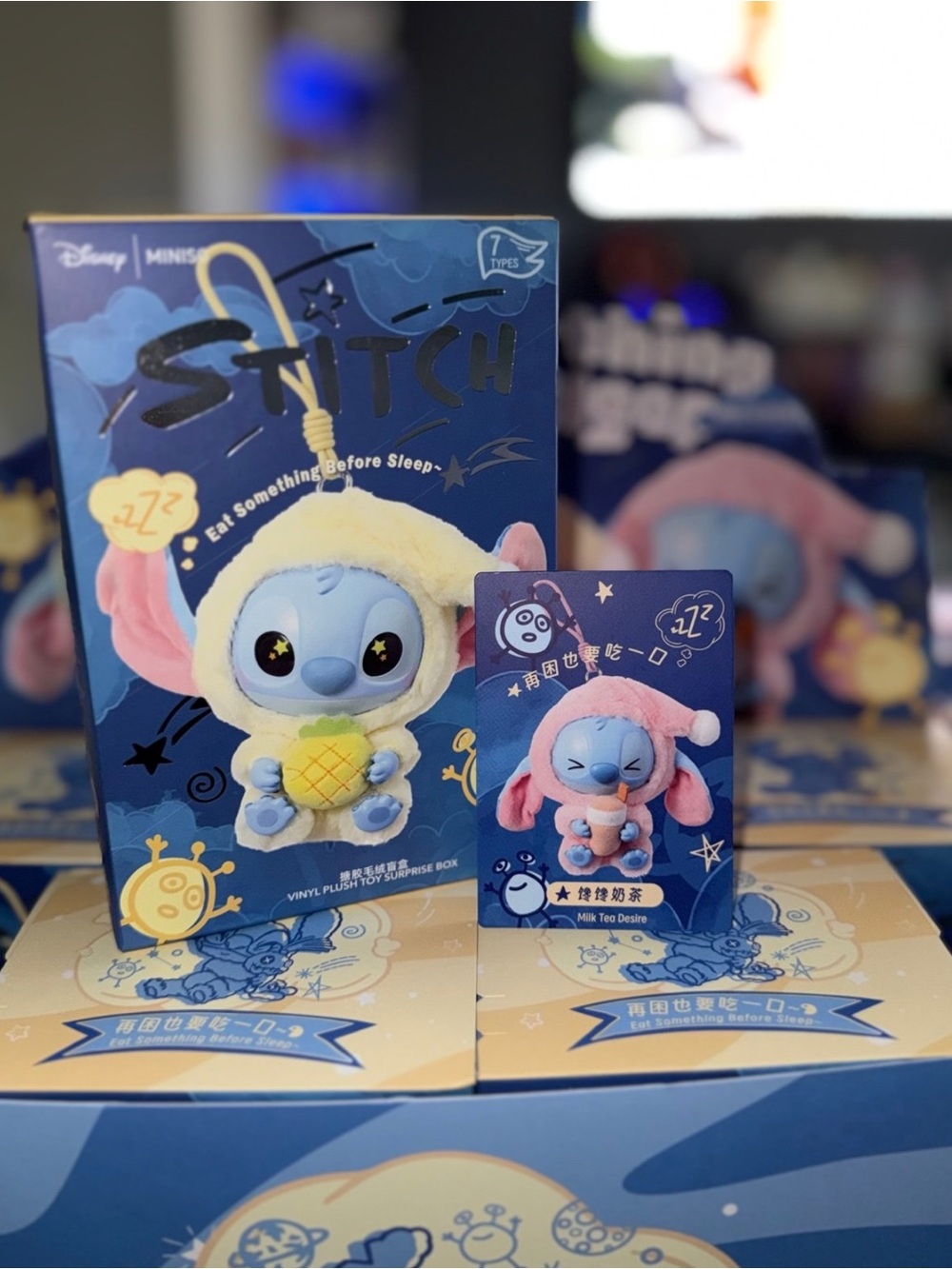 Disney Miniso Stitch “Eat Something Before Sleep” – Milk Tea Desire